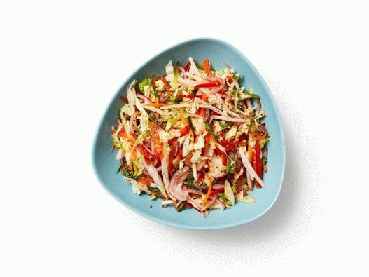 “照片白菜沙拉配hikama”