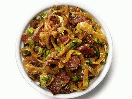 “照片洋葱津津有味的培根（开胃酱）”
