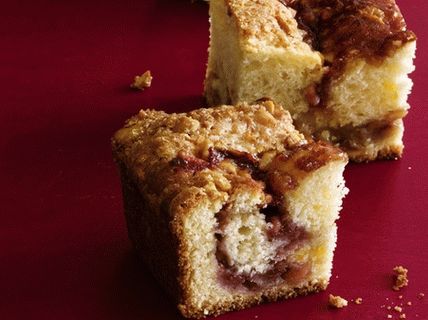 “照片覆盆子松饼配花生shtrezelom”