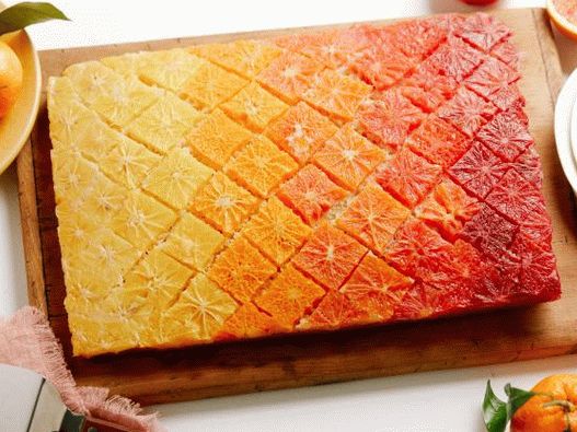 “与橙子一起变换的照片馅饼”