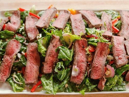 “烤牛肉照片沙拉”