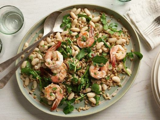 “虾仁全麦沙拉”